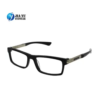 Black Custom Printed Reading Square Optical Frames Glasses